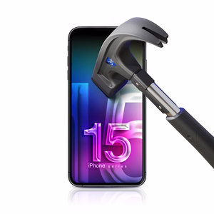 Закалённое стекло 3mk Hard Glass Max Lite Apple iPhone 15 Plus чёрный