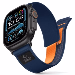 Tech-Protect Nylon Elite Strap for Apple Watch 44 / 45 / 46 / 49 mm - Navy Blue