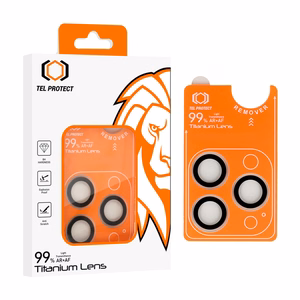 Закалённое стекло Tel Protect Titanium Lens 99% AR на камеру для Iphone 13 Pro/13 Pro Max прозрачное (линз 3 шт.)