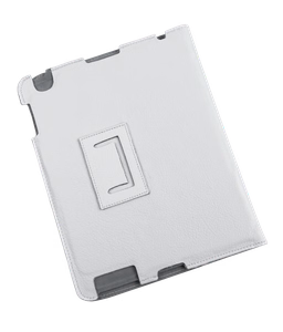 Natūralios odos dėklas Apple iPad 2, baltas