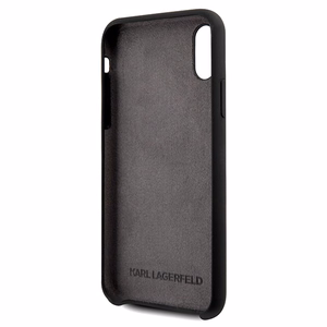 Чехол Karl Lagerfeld Glossy Bauhaus для iPhone X/XS - чёрный