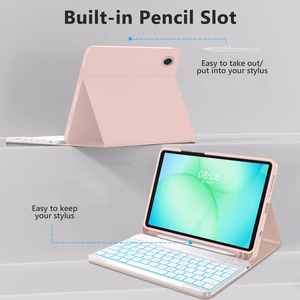 Tech-Protect SC Pen Чехол для Samsung Galaxy Tab A9 / A11 8.7 X110 / X115 / X133 / X135 - розовый