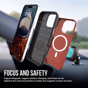 Чехол Perfectionists Triangle Mag для iPhone 12 Pro Max красный