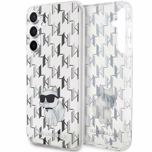 Karl Lagerfeld KLHCS23FEHNCMKLT S23 FE S711 skaidrus kietas dėklas monograma Choupette