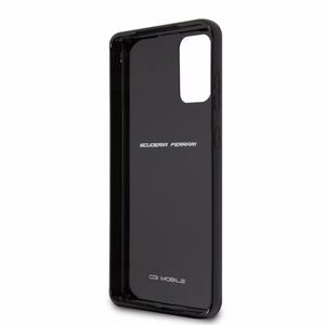 Ferrari FEHCAHCS67BK kietas dėklas Samsung S20+ G985 Carbon Heritage – juodas