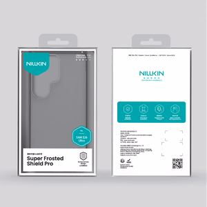Nillkin Super Frosted Shield Pro dėklas skirta Samsung Galaxy S26 Ultra permatomas juodas