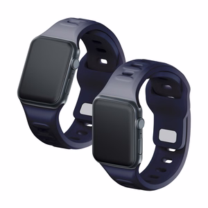 42/44/45/46/49 mm Gray (big) - 3mk Silicone Watch Strap for Apple