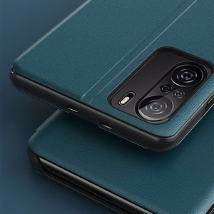 Eco Leather View Case элегантный чехол-книжка с функцией подставки Xiaomi Redmi K40 Pro + / K40 Pro / K40 / Poco F3 оранжевый