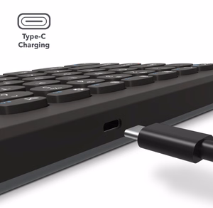 ZAGG Pro Keyboard 17" Full Size-Charcoal-Nordic (wireless charging on mat)