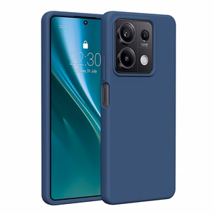 Etteri silikoninis dėklas telefonui Xiaomi Redmi Note 13 5G, tamsiai mėlynos spalvos