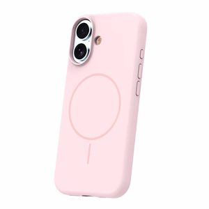 Silicone Thin Mag dėklas iPhone 17 6,3" šviesiai rožinis