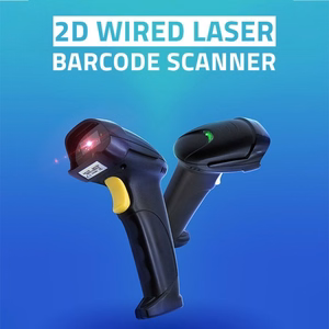 Qoltec 50853 Laser barcode scanner 1D | 2D | Black