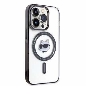 Karl Lagerfeld KLHMP15XHCHNOTK iPhone 15 Pro Max 6.7" skaidrus kietas dėklas IML Choupette's Head MagSafe