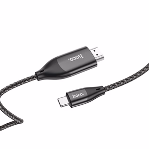 Кабель Hoco UA16 Type-C - HDMI 2.0м серый