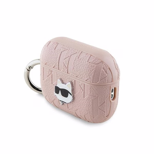 Karl Lagerfeld Monogram Choupette Head dėklas AirPods Pro 2 - rožinis