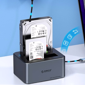 "Orico 6646C3-C" 4 diskų prijungimo stotelė su neprisijungusio klonavimo funkcija 2,5"/3,5" SATA HDD/SSD - pilka