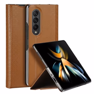 Telefono dėklas Dux Ducis Bril skirtas Samsung F936 Z Fold4 rudas