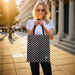 Shopping bag Wonder pattern 2 black polka-dot