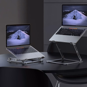 Tech-Protect ULS400 universalus sulankstomas stovas nešiojamiesiems kompiuteriams iki 17" - sidabrinis
