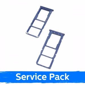 SIM Holder Compatible With Samsung A750 A7 2018 SIM Card Holder Blue Original (Service Pack)