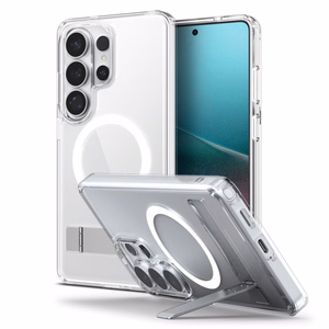 Spigen Ultra Hybrid S Mag MagSafe Чехол для Samsung Galaxy S26 Ultra - прозрачный и белый