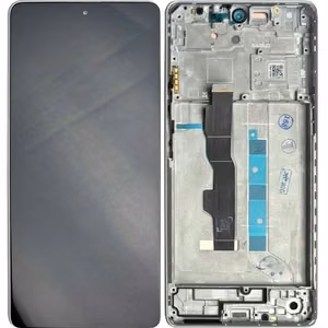 LCD ekranas Xiaomi Redmi Note 13 5G su lietimui jautriu ekranu su rėmu Arctic White originalus (service pack)