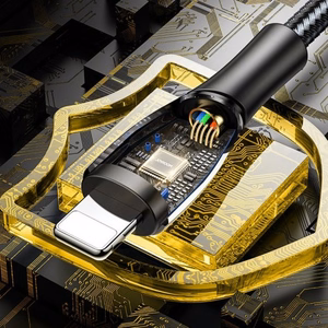 USB kabelis Lightning Joyroom S-1230K6 2.4A 1.2m (juodas)