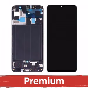 LCD дисплей совместимый с Samsung A505 A50 с рамкой / большой размер дисплея / OEM