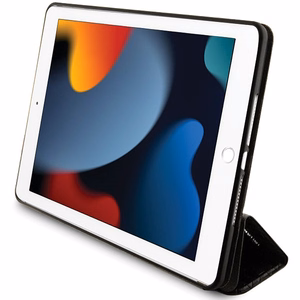 Karl Lagerfeld Saffiano Monogram Ikonik Dėklas iPad 10.2" 2019 (7-oji karta) Folio magnet Allover Cover - juodas