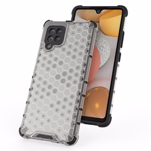 Honeycomb dėklas šarvuotas su TPU buferiu Samsung Galaxy A42 5G juodas