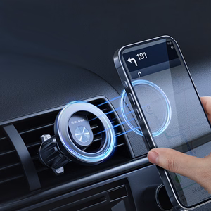 Blavec Automobilio laikiklis BH-03 magnetinis žiedas prie oro angos (BH03-MAVRB) juodas