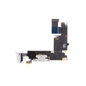 Charging Port Compatible With Apple iPhone 6 With Flex / White / OEM