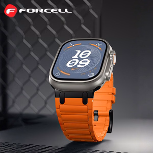 FORCELL F-DESIGN FA06 silikoninis dirželis APPLE laikrodžiui 38 / 40 / 41 mm oranžinis