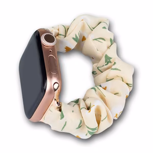 Тканевый ремешок Apple Watch 42/44/45mm эластичный браслет - жёлтый