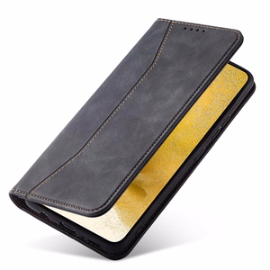 Magnet Fancy Case чехол для Samsung Galaxy S22 + (S22 Plus) кошелёк-чехол с держателем для карт чёрный