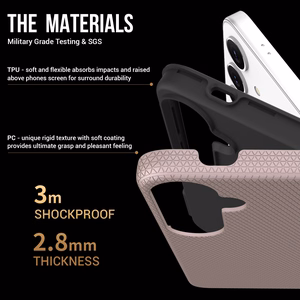 Dėklas Perfectionists Triangle Case Samsung S721 S24 FE rožinio aukso