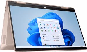 HP Pavilion x360 14-ek2000ny Core 5 120U 14" FHD jutiklinis IPS 60Hz 300nits 16GB DDR4 SSD512 kamera 5MP 43Wh Win11 šviesiai auksinė rožinė 2 metų garantija