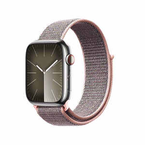 Ремешок Crong Nylon Sport для Apple Watch 38 / 40 / 41 / 42 mm, светло-розовый