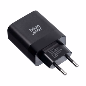 Зарядное устройство Blue Star USB C QC4.0 PD 3A 45W + кабель USB C — USB C TFB-TC-45WPD чёрное