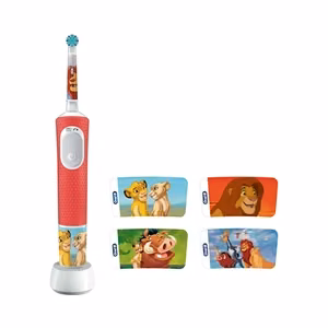 Oral-B Pro Kids 3+ Lion King – детская электрическая зубная щётка, 1 насадка, 2 режима чистки, синяя