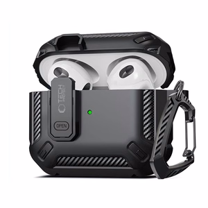 Tech-Protect X-Carbo dėklas AirPods Pro 1 / 2 - juodas