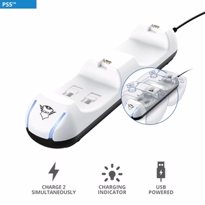 Зарядная станция Trust GXT 250 Duo для 2 контроллеров PlayStation 5