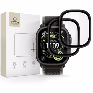 Tech-Protect Закалённое стекло 2 шт. для Apple Watch Ultra 49mm - чёрный