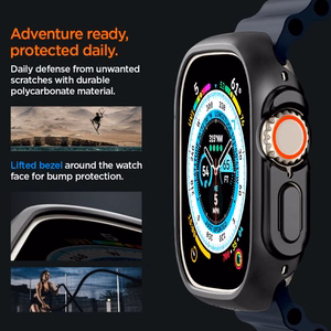 Spigen Thin Fit dėklas Apple Watch Ultra (49mm) - juodas
