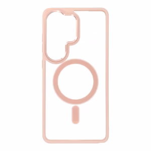 Чехол для Samsung S26 ULTRA Color Edge Mag Cover совместимый с MagSafe розовый