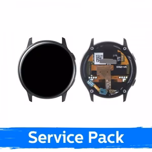 LCD ekranas skirtas Samsung Watch Active 40mm su rėmeliu / juodas / (Service Pack)