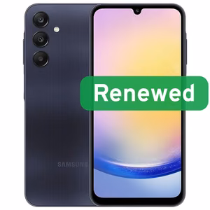 Atnaujintas Samsung Galaxy A25 5G, A klasė, 128 GB, mėlynai juodas, 6,5″