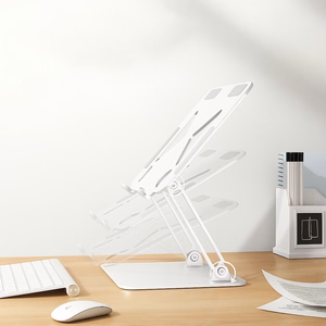 MEDIA-TECH Nešiojamojo kompiuterio stovas – Laptop Stand MT2661W (baltas)