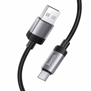 Кабель USB A to USB C Hoco 3A 1 m X117 черный