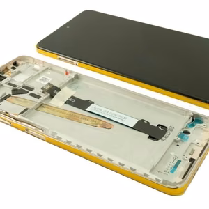 LCD ekranas Xiaomi Poco X3 Pro/X3/X3 NFC su jutikliniu ekranu ir rėmeliu Metal Bronze originalus (service pack)